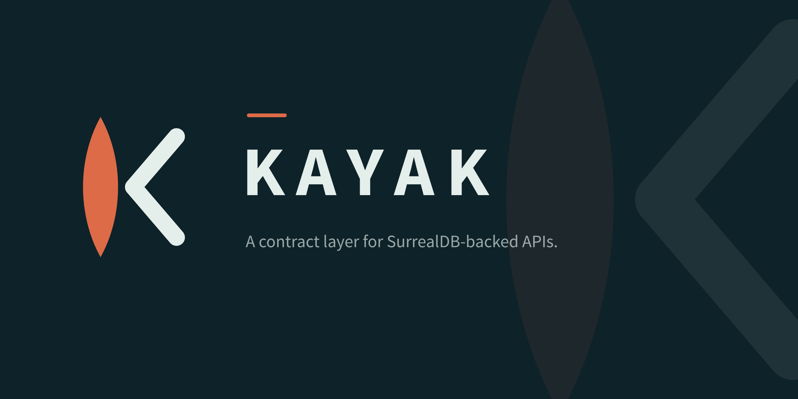 Kayak, a contract layer for SurrealDB-backed APIs