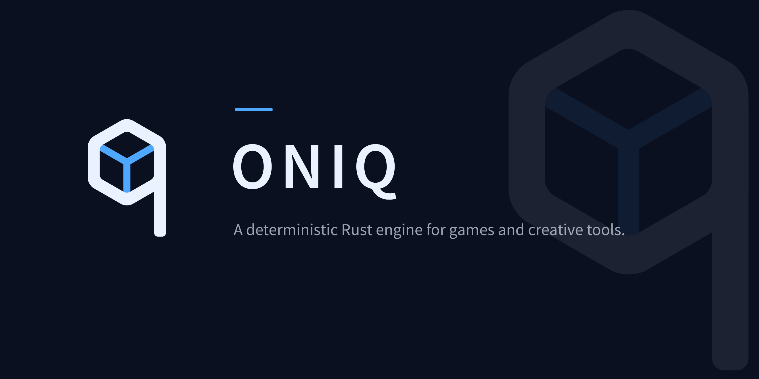 Oniq, a deterministic game engine in Rust